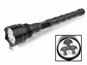 Výkonná LED svítilna 3x CREE XM-L T6 2800lm