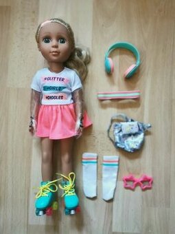 Panenka Glitter Girls Sunnie na kolečkových bruslích s doplň