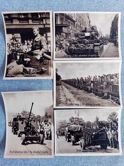 Historické pohlednice I. čsl. obrněné brigády