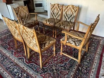Set dubových jídelních židlí, 4901