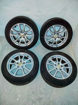 alu kola R16 5x114.3 s pneu 205/55 + tpms senzory