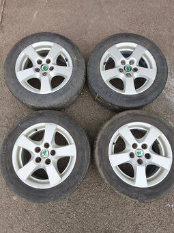 Alu kola ŠKODA 6X14 ET43 Fabie VČETNĚ PNEU