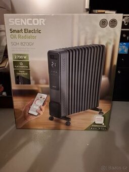 Olejový radiátor SENCOR SOH SOH 8213GY - 2730 W, Wi-Fi (nový