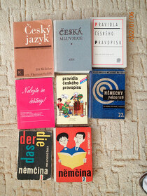 Knihy - Němčina 1 a 2, Česká mluvnice atd.