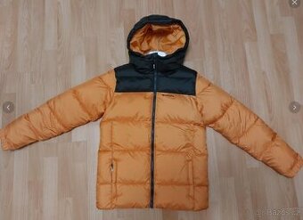Nová dětská zimní bunda Columbia Puffect, 152, tm. oranžová