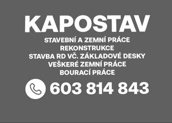 Kapostav Provádíme veškeré stavební a zemní práce