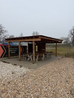 Pergola, stání pro dvě auta