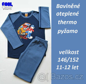 Extra teplé dětské pyžamo Pes DJ