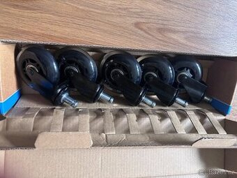 Kolečka na kancelářskou židli - tichá, měkká