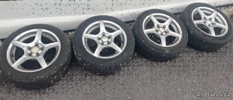 Prodám alu kola 5x100,7Jx15,ET35 s letními pneu