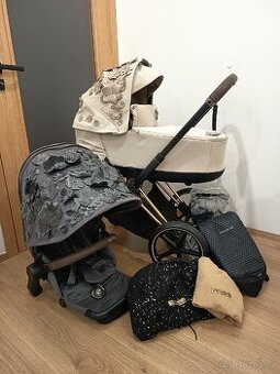 Kočárek Cybex Prima Simply Flowers Beige/Grey