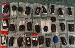 Auto klíče různé - Škoda VW Mercedes BMW Audi Ford Renault