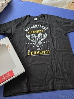 Pánské tričko L Motorkářské legendy se rodí