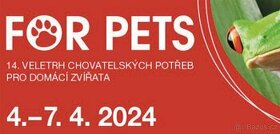 4 vstupenky na FOR PETS 2024