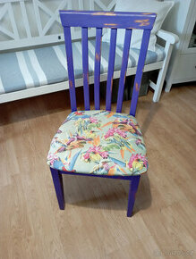 dubová retro židle, designová, solitérní, krásná