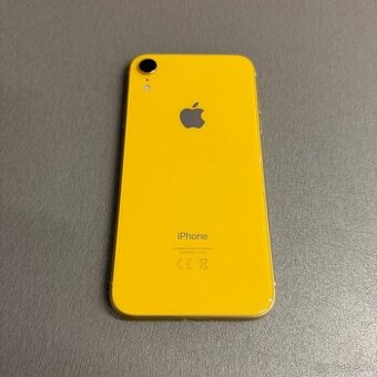 iPhone XR 64GB žlutý, pěkný stav, 12 měsíců záruka