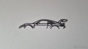 Silueta Porsche 911 GT3 RS 25×6 cm – precizní 3D tisk