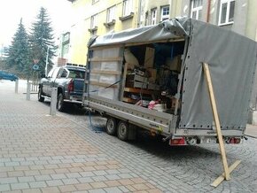 prodám přívěs Agados 67/2osi sklápěcí 2,5t /650kg