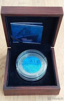 5 oz Titanic stříbrná mince Antique Finish, 49 kusů, RRR