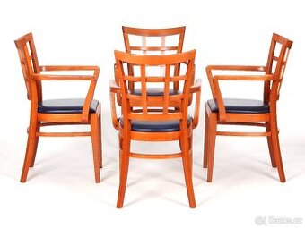 4x nepoškozené židle, křesílka, výroba TON