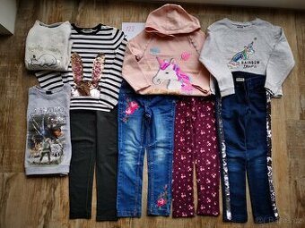 Značkové oblečení holčička velikost 122