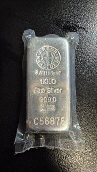Investiční stříbrný slitek 1000g - Argor-Heraeus (Švýcarsko)