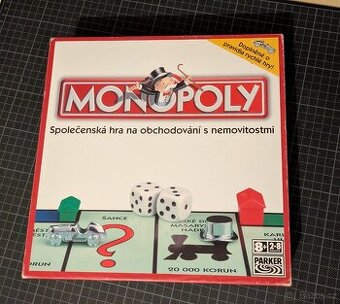 Společenská hra Monopoly – česká verze, kompletní