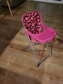 Dětská jídelní / krmící židlička pro panenky