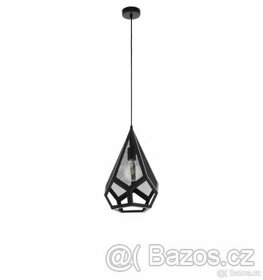 EGLO závěsné světlo / lustr na lanku černá vintage