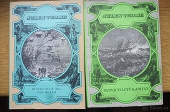 2x kniha Jules Verne