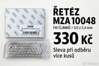 Řetězy MZA 10048 – 110 článků (1/2 x 5,4 mm)