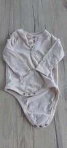 Béžové body s dlouhým rukávem vel. 68