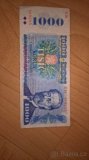 Prodám bankovku 1000 Kčs, r. 1985, sleva možná
