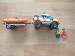 Lego City- auto a potápěčský člun, set 60012