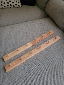 Dva nové věšáky HOVOLM zn. IKEA, 57x5x5 cm