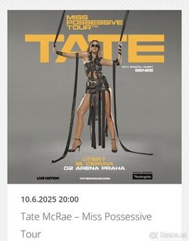 TATE MCRAE 10.6. PRAHA