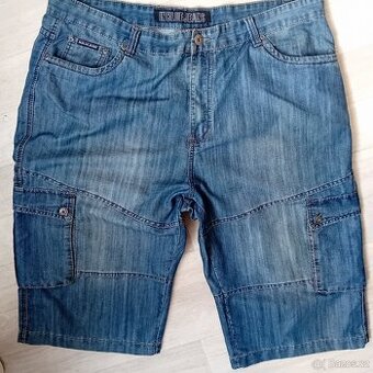 pánské 3/4rifle 3XL zn, Blue jeans 98%ba - 1
