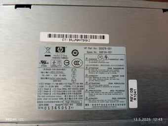 Zdroj 320W HP pro řadu 6000 6005 8000 8100 Z600 503378-001 - 1