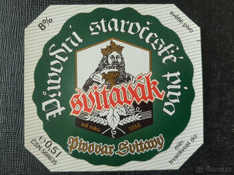 Svitavy - Svitavák původní staročeské pivo 8 - pivní etiketa