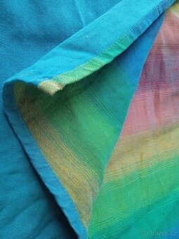 Šátek Natibaby Rainbow Blue, 4,6 m, nový