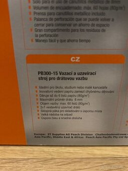 PB300-15 Vázací a uzavírací stroj pro drátovou vazbu