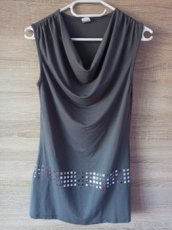 Nové šedé dlouhé tričko (z BonPrix), velikost 36/38