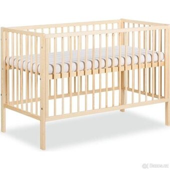 Dětská postýlka Klups´ Radek přírodní s matrací