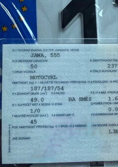 Jawa 50/555 TP 45km/h