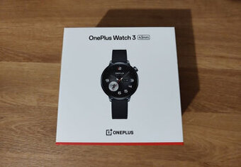 OnePlus Watch 3 43mm Black Steel - zcela nové, plná záruka