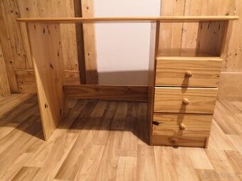 Psací stůl, masiv borovice