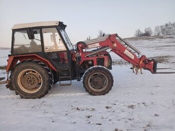 Zetor 7245 s čelním nakladačem