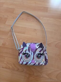 Holčičí mrkací kabelka - zebra