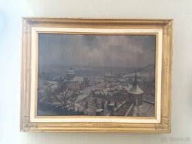 Obraz Zasněžená Praha - Jiří Sýkora 1944