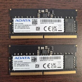 ADATA 16GB (2x8GB) DDR5 SODIMM 5600 Mhz